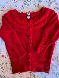 Maglione con bottoni Rosso Luisa Spagnoli