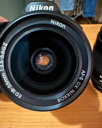 Nikon D80 con 2 Obiettivi, Borsa e SD
