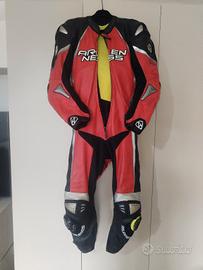 Tuta moto pista pelle tg 56