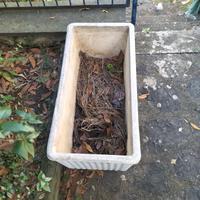 vaso rettangolare bianco 