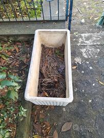 vaso rettangolare bianco 