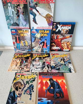Lotto 10 fumetti Dylan Dog e X-Men Marvel
