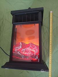 Stufetta elettrica con effetto fiamma LED