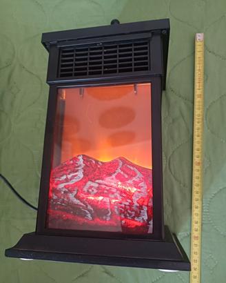 Stufetta elettrica con effetto fiamma LED