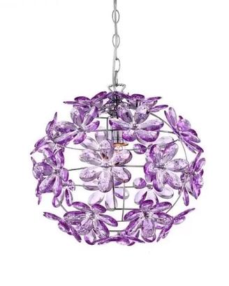 Lampada a Sospensione Globo Viola