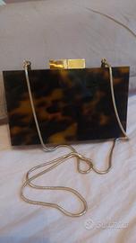 Pochette rigida effetto cromatico a tartaruga