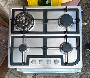 Piano cottura quattro fuochi + forno hoover