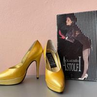 Scarpe Giallo Oro, Vintage N. 37