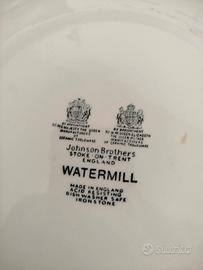 eccezionale servizio piatti da thè "Watermill" 