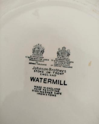 eccezionale servizio piatti da thè "Watermill" 