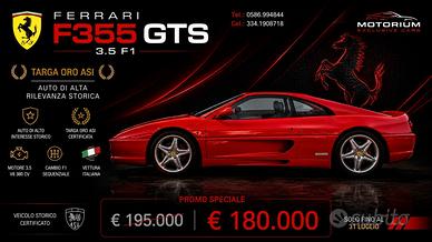 FERRARI F355 GTS F1 - ITALIANA - 24.200 KM - TARGA
