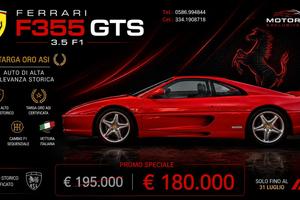 FERRARI F355 GTS F1 - ITALIANA - 24.200 KM - TARGA