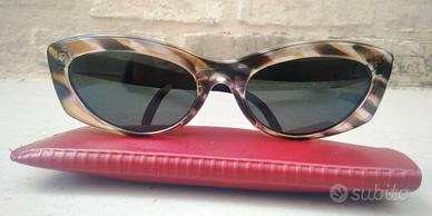 Occhiali da sole donna - leopardato forma a occhi