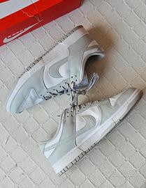 Nike Dunk Low Grigie e Bianche 41 Nuove Originali