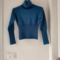 Dolcevita lana blù donna Carrera Taglia XS ottime 