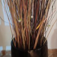 mobile nero lucido con vaso nero 