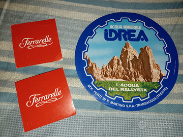 Adesivi stickers Acqua Ferrarelle e Idrea, nuovi