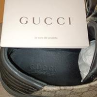 Gucci sneaker GG Supreme Black Tan 
