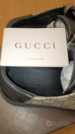 Gucci sneaker GG Supreme Black Tan 