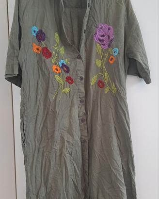 Abito camicia vintage Elizabetta 100% cotone 
