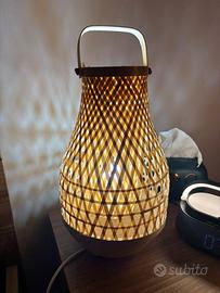 2 Lampade bambù ikea