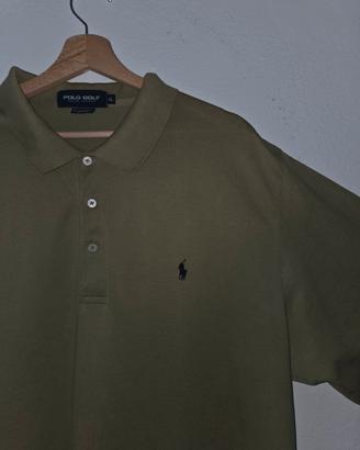 Polo Golf Ralph Lauren verde militare XL