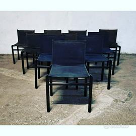 10 sedie Mastro design by Tobia Scarpa per Molteni