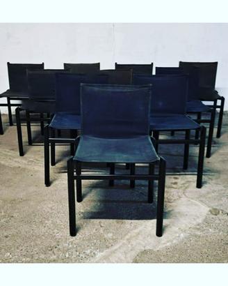 10 sedie Mastro design by Tobia Scarpa per Molteni