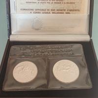 500 lire argento celebrative olimpiadi 1984 Repubb