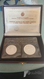 500 lire argento celebrative olimpiadi 1984 Repubb