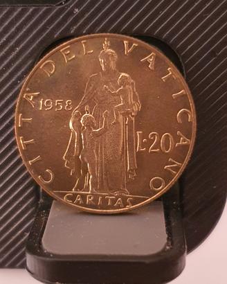 20 lire 1958 Citta del Vaticano