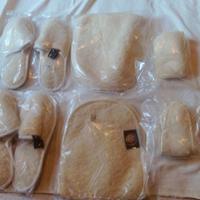 Nuovo set coperte cuscini accessori lana merino ce