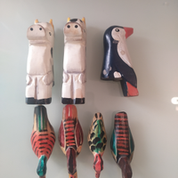 Animali intagliati in legno