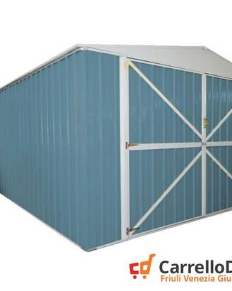 Box auto in Acciaio lamiera 360x514cm 18mq blu