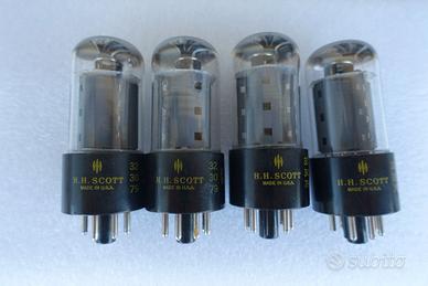 VALVOLE 7591 A MARCA  SCOTT USA - 6V6G FIVRE ORIG.
