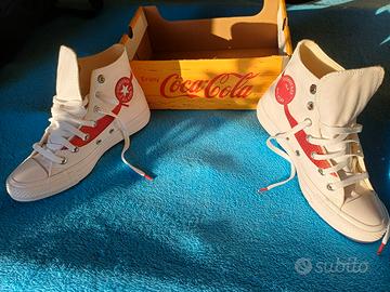 SCARPE CONVERSE COCA-COLA BIANCHE NR.36,5