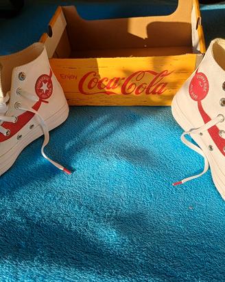 SCARPE CONVERSE COCA-COLA BIANCHE NR.36,5