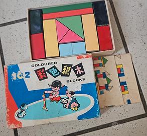 Gioco blocchi in legno - Coloured Blocks