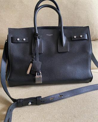 YSL - Sac de jour morbida in pelle martellata