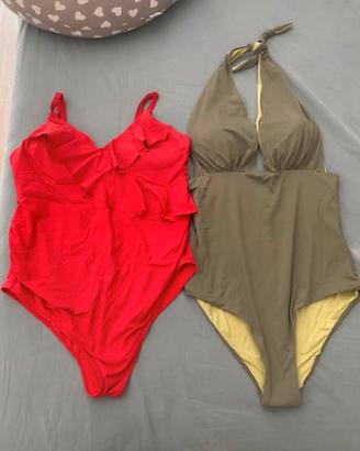 Set 2 costumi interi un pezzo