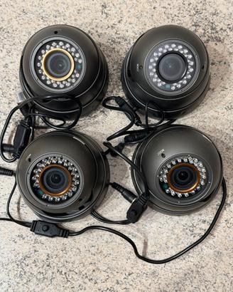 Set 4 Telecamere 1/3" Color IR CCD ID090A