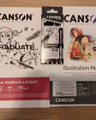 SET PER DISEGNO MANGA NUOVO