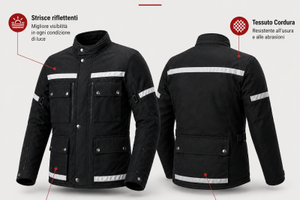 Giacca moto Cordura CE 4 stagioni