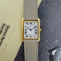 Cartier Tank Louis Paris cassa oro 18 kt fibbia C