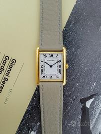 Cartier Tank Louis Paris cassa oro 18 kt fibbia C