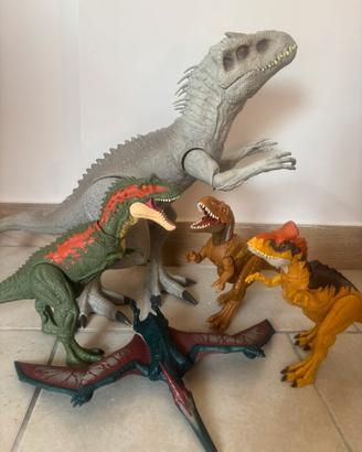 Dinosauri Lotto 5 pezzi Indominus Rex e altri