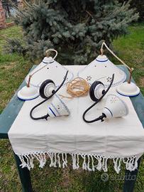 Lampadari e applique shabby chic.