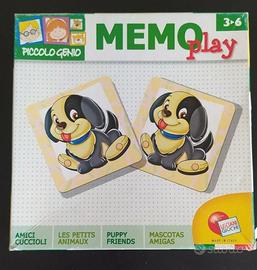 MEMO PLAY Amici Cuccioli - Gioco da 3 a 6 anni