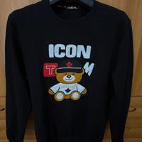 Felpa icon ice nera xxl