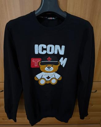 Felpa icon ice nera xxl